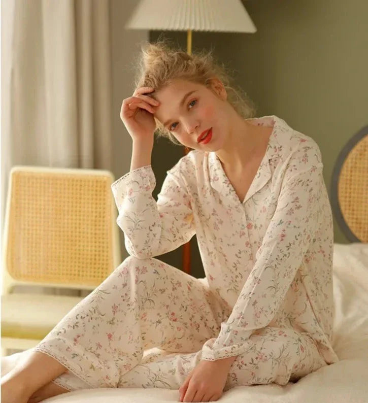 Conjunto Pijama Feminino Toque de Algodão